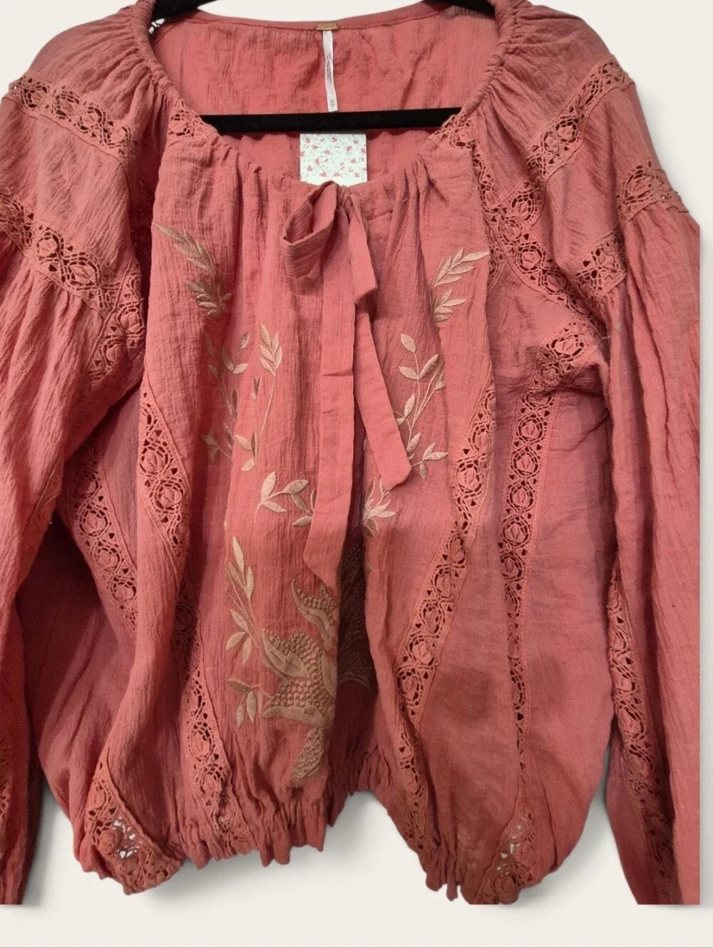 Free People NWT Maria Maria Lace Athena Blouse XS Retails  $128